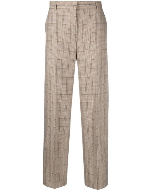 Totême  Natural Windowpane-check Tailored Trousers