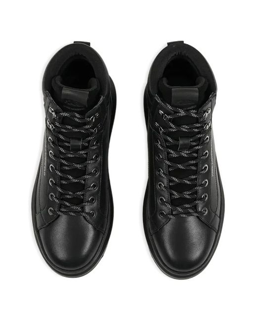 Karl Lagerfeld Sneakers Met Logoprint in het Black voor heren