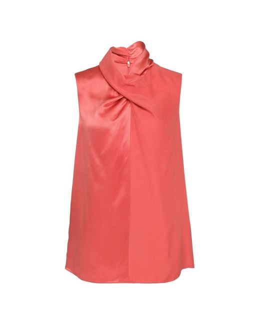 Club21 Collection Pink Josephine Twist-Neck Top