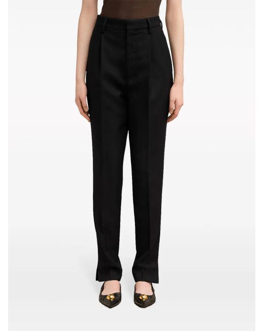 AMI High Waist Pantalon in het Black