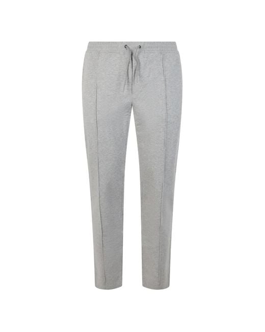 Paul & Shark Gray Drawstring Elasticated-Waistband Trousers for men