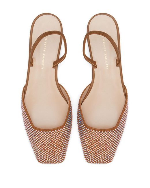 crystal embellished flat sandals