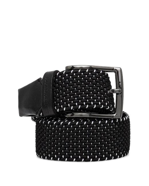 メンズ Karl Lagerfeld バックル ベルト Black