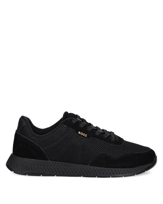 Boss Titanium Sneakers Mit Mesh-Einsatz in Black für Herren