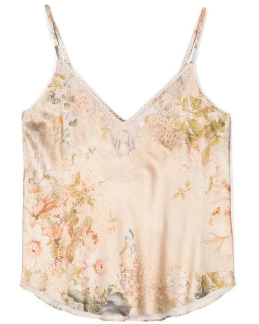 Camilla Natural V-Neck Top