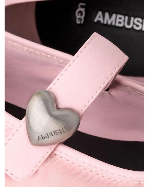 UGG Ambush Mary Jane Shoes in Pink | Lyst