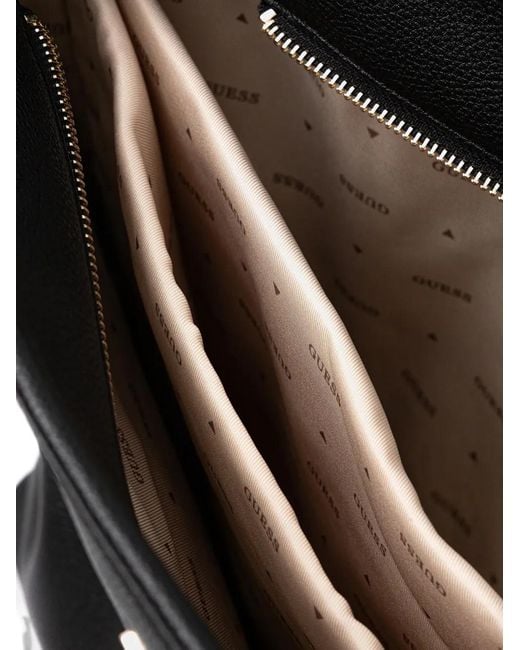 Guess Black Power Play Ii Charm-Detail Tote Bag