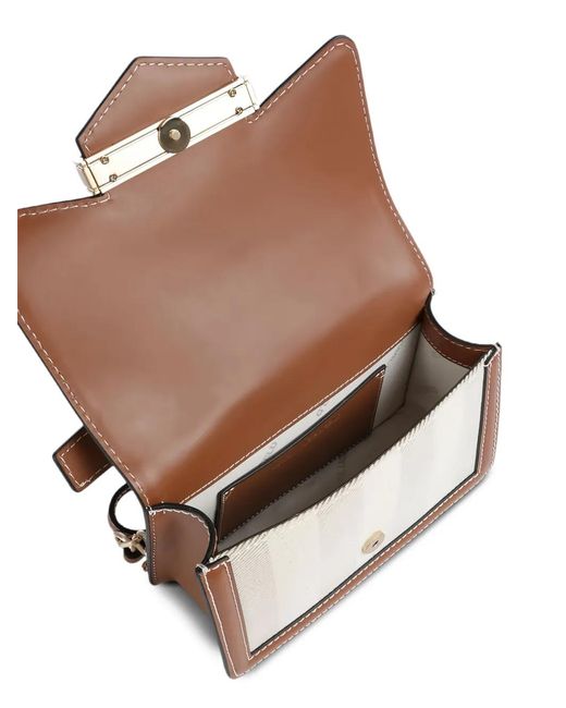 Karl Lagerfeld Brown Small K/Nova Shoulder Bag