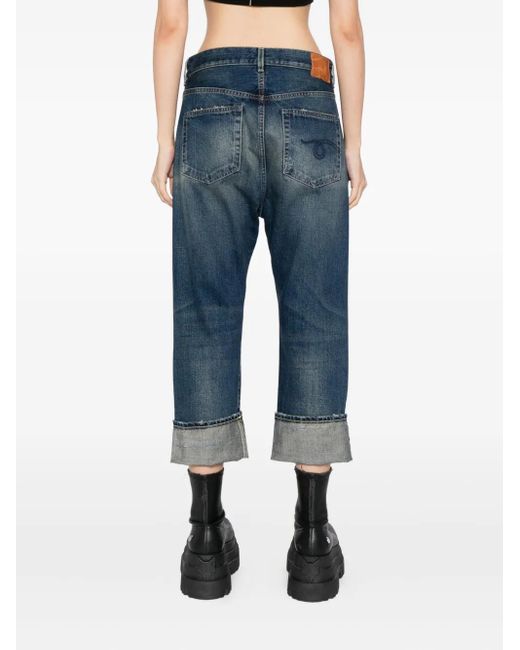 R13 Blue Jeans mit Umschlag
