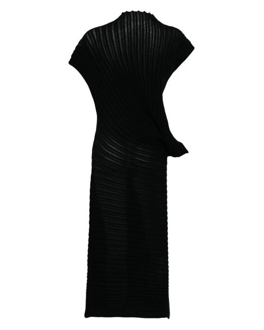 Issey Miyake Black Stream Long Dress