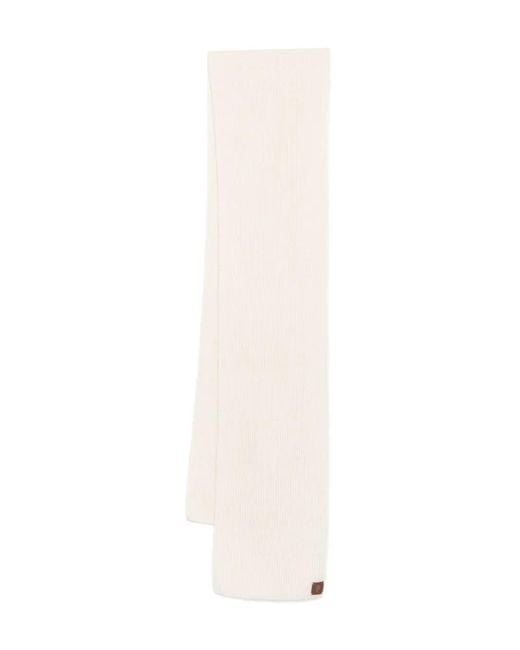 Écharpe En Maille Côtelée Eleventy pour homme en coloris White