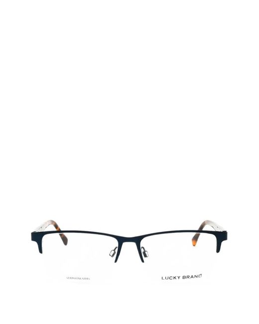 Lucky Brand White Rectangle-Frame Glasses