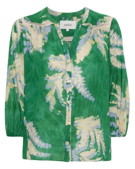 Ba&sh Green Pobby Shirt