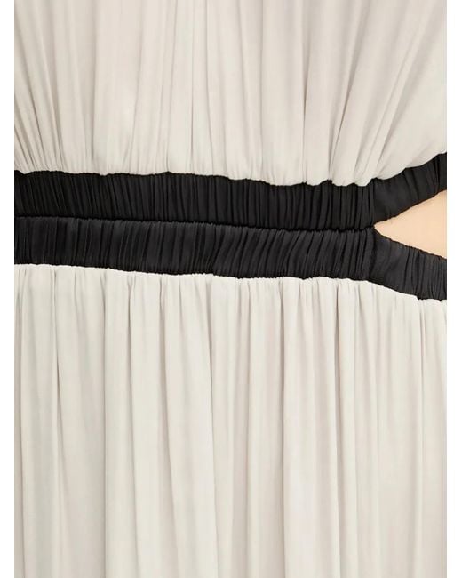 Morgan Natural Cut-Out Midi Dress