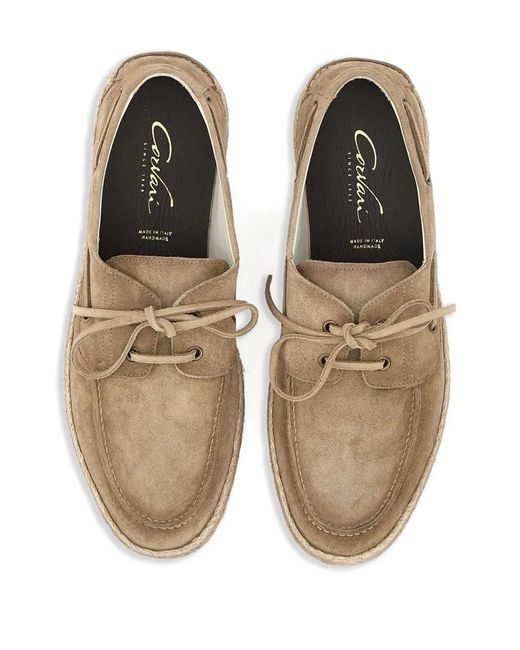 Corvari Brown 1933 Velour Loafers