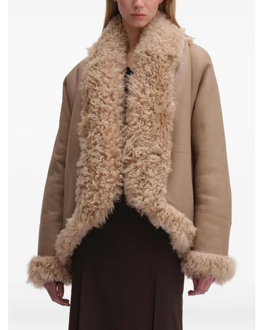 Remain Brown Shearling Reversible Jacket