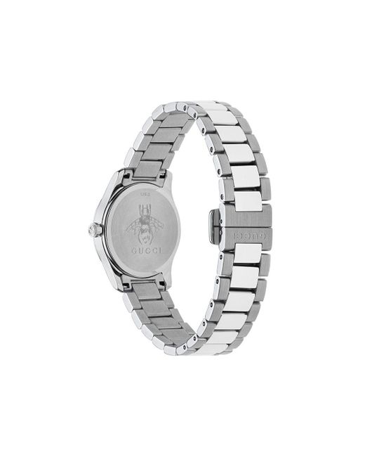 Gucci White G-Timeless 27mm