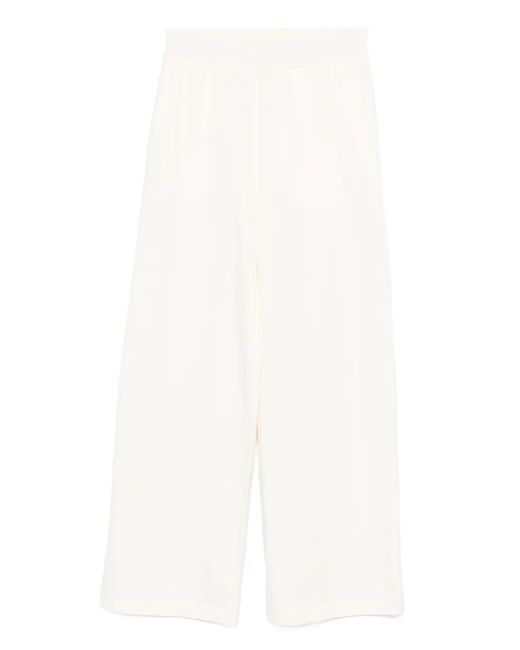 Liu Jo White Sporty Trousers With Logo