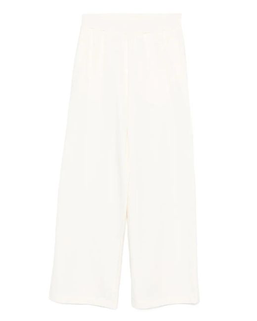 Liu Jo White Sporty Trousers With Logo