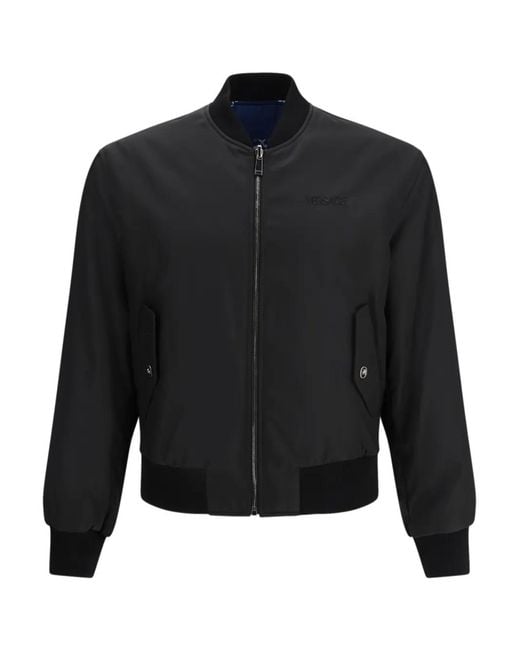 Versace Omkeerbaar Bomberjack in het Black voor heren