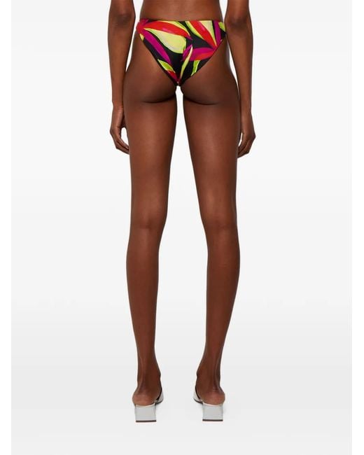 Louisa Ballou Black Patterned Bikini Bottom