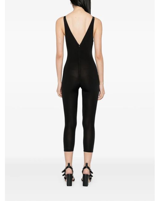 Tessitura Body Couture Split ジャンプスーツ Black