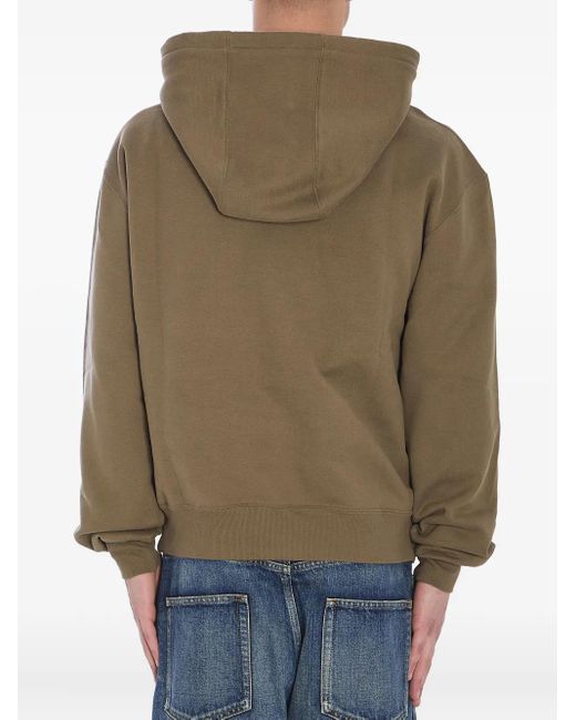 Saint Laurent Natural Hoodie With Logo for men