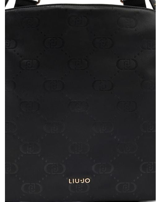 Liu Jo Black Large Nylon Hobo Bag