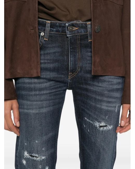 Dondup Gerafelde Jeans in het Blue