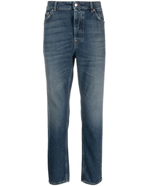 Department 5 Blue Slim-Fit Logo-Appliqué Jeans for men