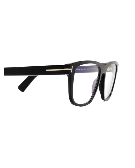 Tom Ford Black Square-Frame Glasses for men