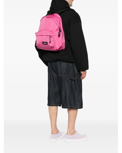 Eastpak Pink Day Pak'R Logo-Patch Backpack for men