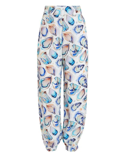 Brigitte Bardot Blue Jasmine Drawstring Trousers