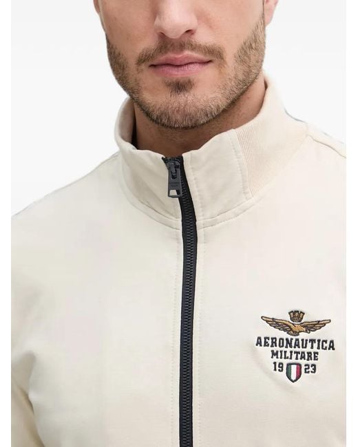 Aeronautica Militare Natural Veste À Logo Brodé for men