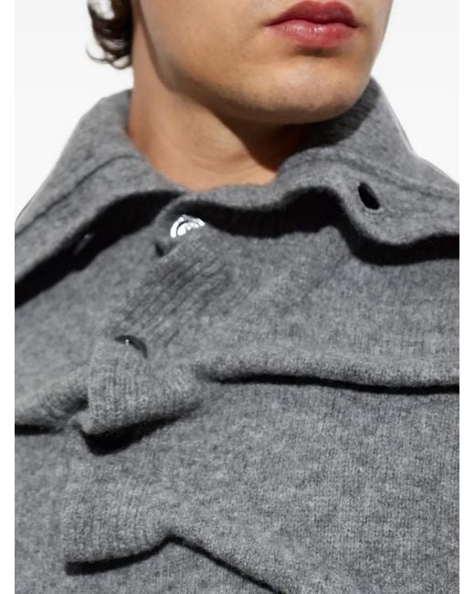 DIESEL Gray Turtleneck K-Andrew Sweater for men