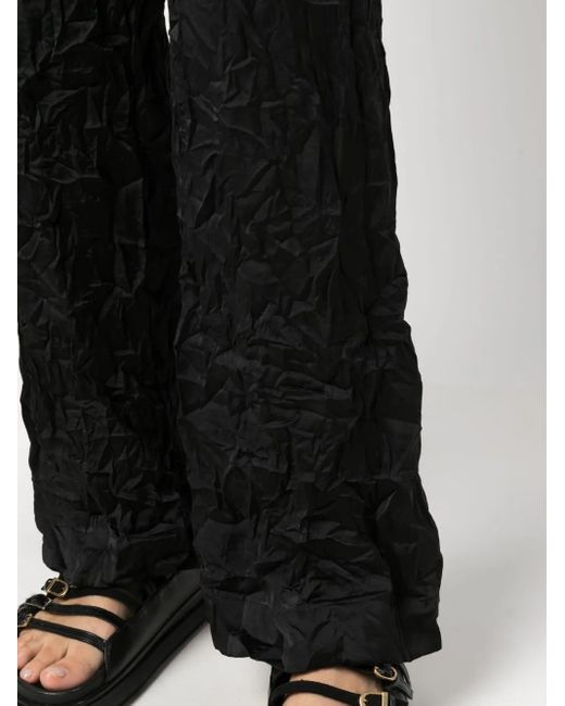 MM6 by Maison Martin Margiela Broek Met Trekkoordtaille in het Black