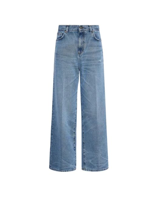 John Richmond Blue Cotton Jeans