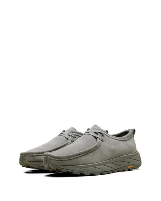 Clarks Gray Walla Eden Desert Boots for men