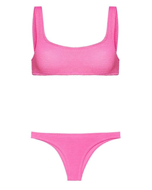 Bikini Elise con effetto stropicciato di Mc2 Saint Barth in Pink