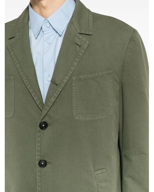 Blazer en coton à simple boutonnage Massimo Alba pour homme en coloris Green