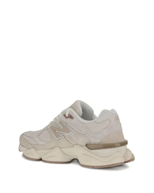 New Balance White Sneakers mit Logo-Patch