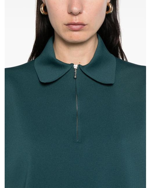 Jil Sander リブ ポロシャツ Green