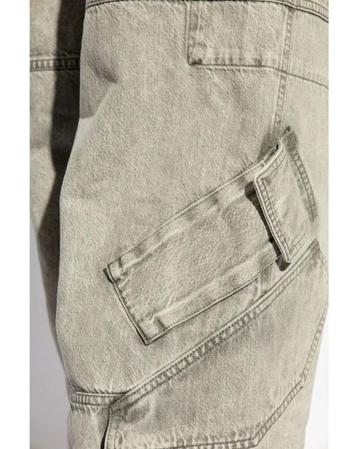Versace Gray Cargo Jeans for men