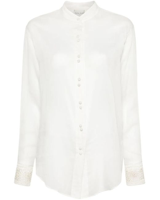 Forte_forte White Forte_forte Cotton And Silk Blend Shirt