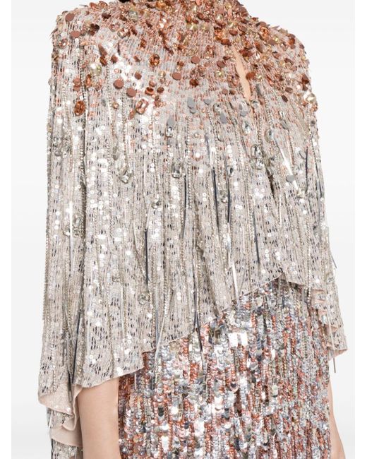 Rose sequin gown di Jenny Packham in White