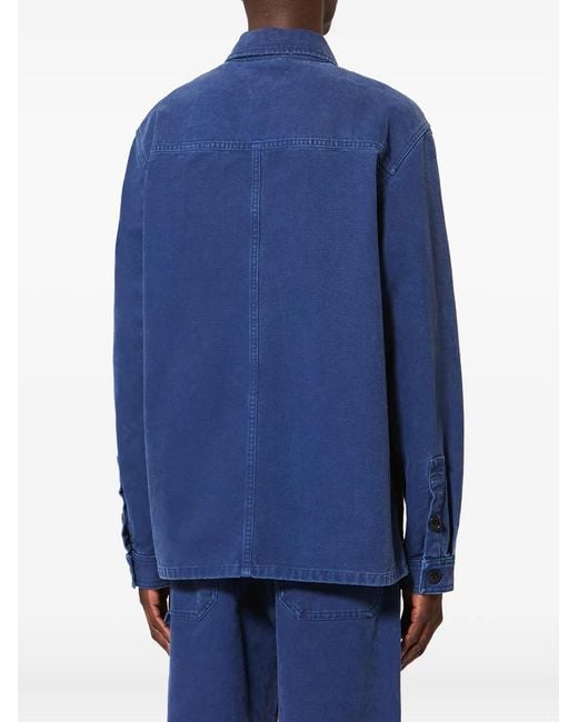 Isabel Marant Blue Ardy Chest-Pocket Jacket for men