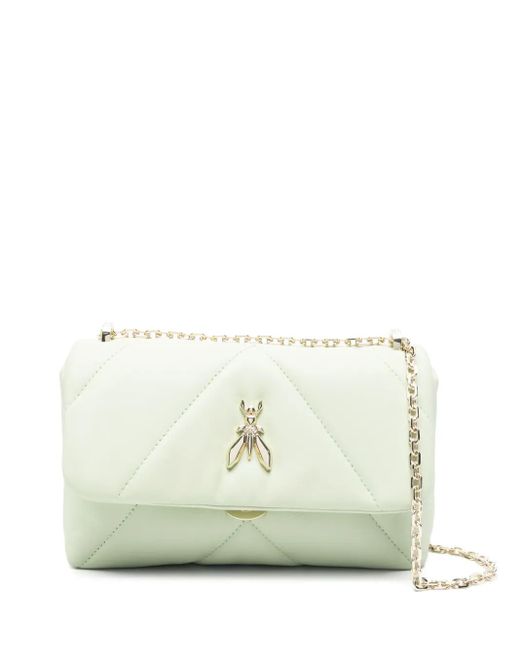 Patrizia Pepe White Fly-plaque Crossbody Bag