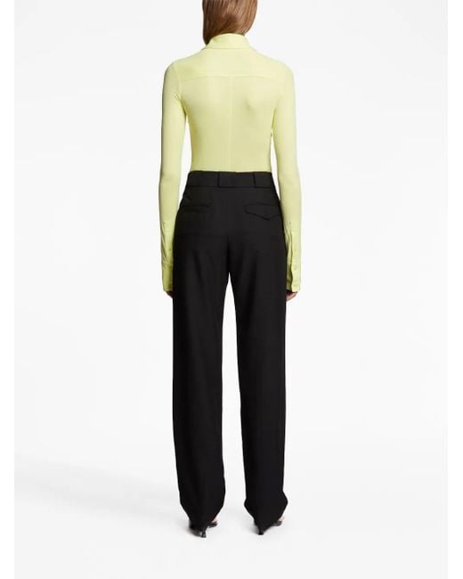 Proenza Schouler Blue Pleat-Detail Tailored Trousers