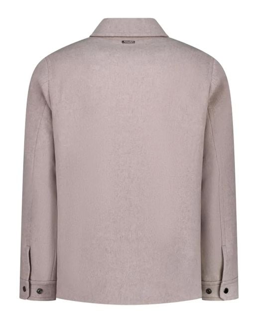 Woolrich Pink Patch-Pockets Shirt Jacket for men