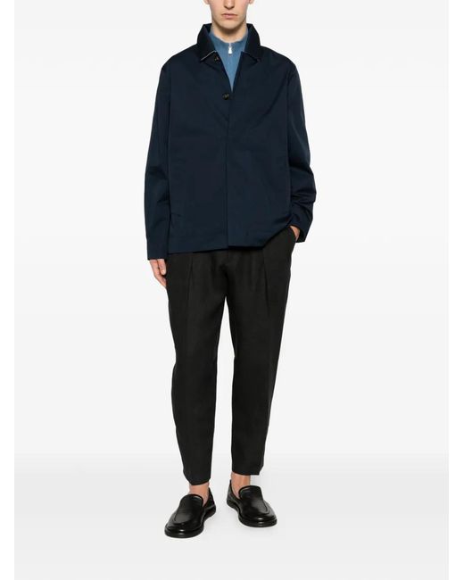 Barbour Blue Veste Rokig Courte for men